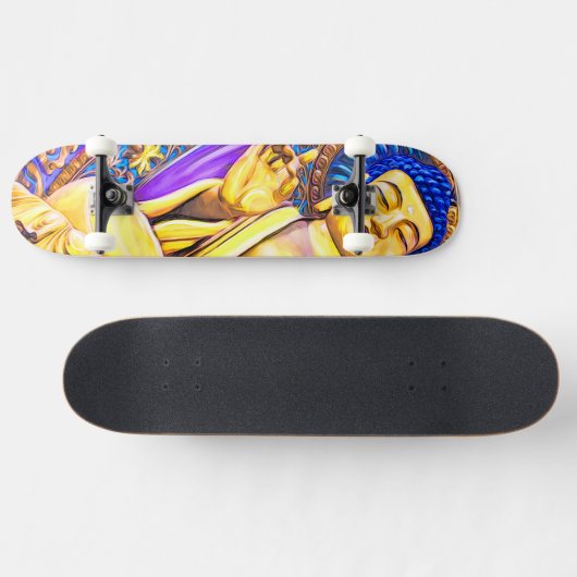 Custom Skateboard "The Buddah" (Horizontal)