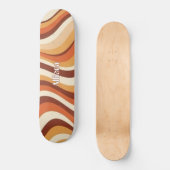 Custom  Skateboard with 70s Retro Wave Graphic  (Vorderseite)