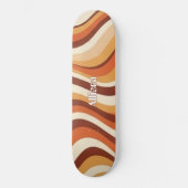 Custom  Skateboard with 70s Retro Wave Graphic  (Vorderseite)