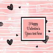 Custom Sketch Hearts Romantic Valentine Tableware  Serviette