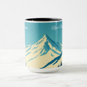Custom Ski Club Aspen Retro 70s Mountain Tasse (Zentrum)