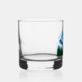 Custom Ski Lodge Winter Resort Snowy Mountain Whiskyglas (Rechts)