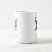Custom Ski Lover Snow Sports Name Kaffeetasse (Mittel)