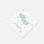 Custom Sky mit Moon & Stars Baby Dusche Serviette (Ecke)