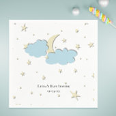 Custom Sky mit Moon & Stars Baby Dusche Serviette