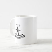 Custom Slacklining Adventure T - Shirt Kaffeetasse (Vorderseite Links)