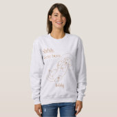 Custom Sleeping Doodle Mom with Dog Name Sweatshirt (Vorne ganz)