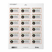 Custom "Sleighin' in Style!" Santa Holiday Mailing Adressaufkleber (Vorne)