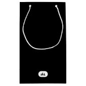 Custom "Sleighin' in Style!" Weihnachtsfeiertag Kleine Geschenktüte (Rückseite)