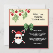 Custom "Sleighin' in Style!" Weihnachtsgrüßen Feiertagskarte (Vorderseite)