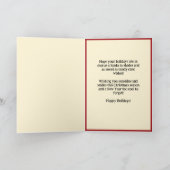 Custom "Sleighin' in Style!" Weihnachtsgrüßen Feiertagskarte (Innenseite)