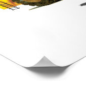 Custom Slogan Big Diggers Construction Trucks Poster (Ecke)