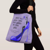 Custom Slogan modische Lady in Stiletto Tragetaschen Mit Langen Trägern (Von Nahem)