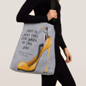 Custom Slogan modische Lady in Stiletto Tragetaschen Mit Langen Trägern (Von Nahem)