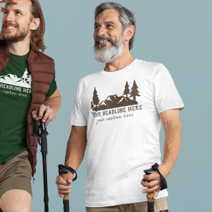 Custom Slogan Wandern, Camping, Outdoorsy T-Shirt