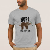 Custom Sloth Joke Lazy Couch Potato Funny Memes T-Shirt (Vorderseite)