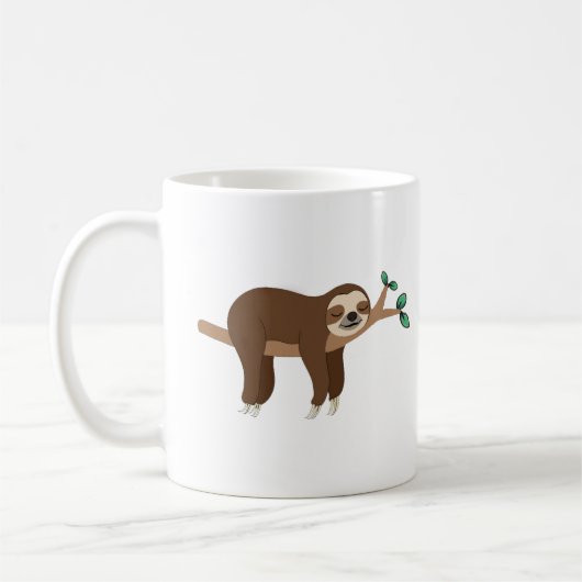 Custom Sloth Memes lustige Sloth Jokes Kaffeetasse (Links)