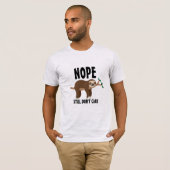 Custom Sloth Memes lustige Sloth Jokes T-Shirt (Vorne ganz)