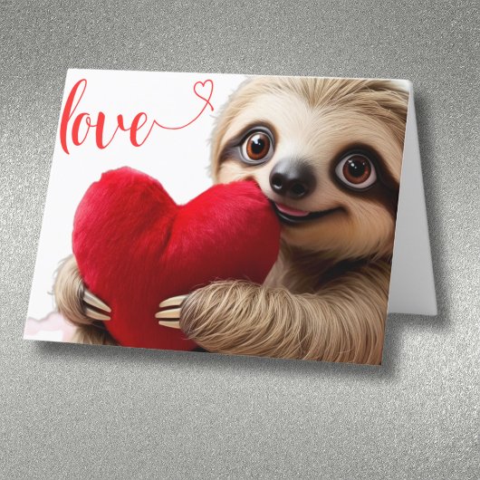 Custom Sloth Valentine Liebe Slothmate Feiertagskarte