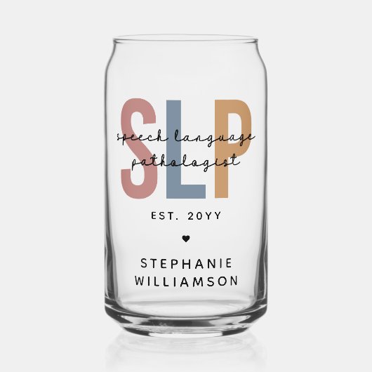 Custom SLP Speech Language Pathologe Dosenglas (Vorderseite)