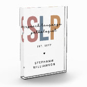 Custom SLP Speech Language Pathologe Fotoblock (Links)