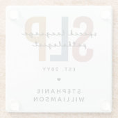 Custom SLP Speech Language Pathologe Glasuntersetzer (Rückseite)