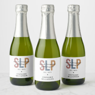 Custom SLP Speech Language Pathologe Schaumweinetikett