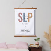 Custom SLP Speech Language Pathologe Wandteppich Mit Holzrahmen (Schlafzimmer)