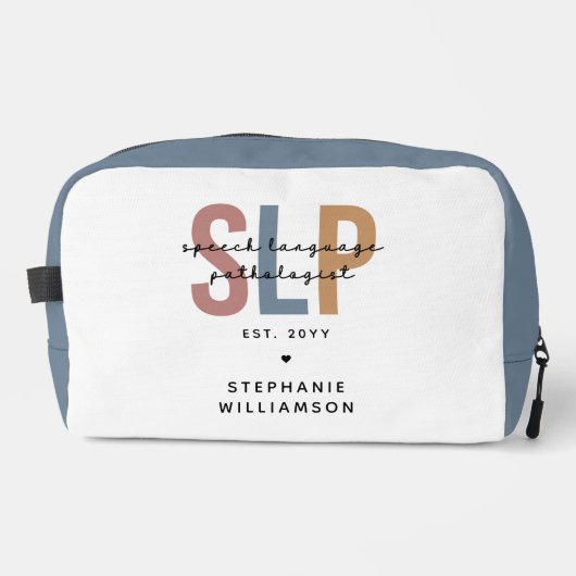 Custom SLP Speech Language Pathologe Waschbeutel (Vorderseite)