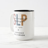 Custom SLP Speech Language Pathologe Zweifarbige Tasse (Vorderseite Links)
