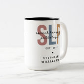 Custom SLP Speech Language Pathologe Zweifarbige Tasse (VorderseiteRechts)