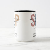 Custom SLP Speech Language Pathologe Zweifarbige Tasse (Mittel)