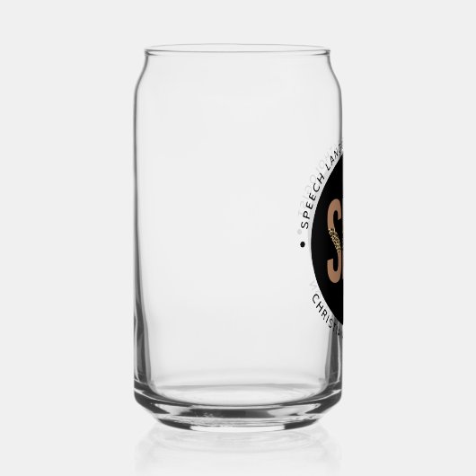 Custom SLP Speech Pathologe Leopard Druckgeschenke Dosenglas (Rechts)