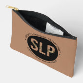 Custom SLP Speech Pathologe Leopard Druckgeschenke Zubehörtasche (Offen)
