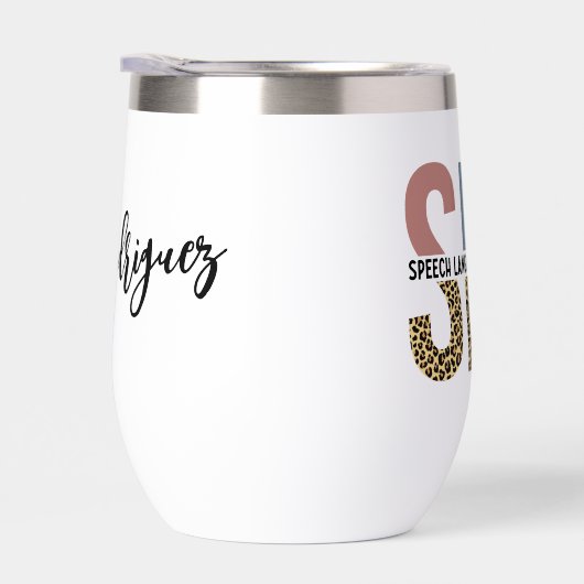 Custom SLP Speech Pathologe Leopard Print (Rechts)