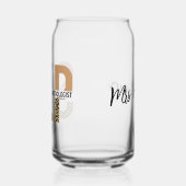 Custom SLP Speech Pathologe Leopard Print Dosenglas (Links)