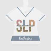 Custom SLP Speech Pathologe Leopard Print Ornament (Vorderseite)