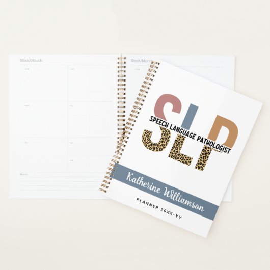 Custom SLP Speech Pathologe Leopard Print Planer (Anzeige)