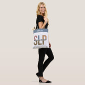 Custom SLP Speech Pathologe Leopard Print Tasche (Am Model)