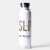 Custom SLP Speech Pathologe Leopard Print Trinkflasche (Links)