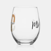 Custom SLP Speech Pathologe Leopard Print Weinglas Ohne Stiel (Links)