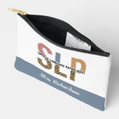 Custom SLP Speech Pathologe Leopard Print Zubehörtasche (Offen)