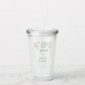 Custom SLP Speech Pathologist Speech Therapist Acryltrinkbecher (Rückseite)
