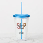 Custom SLP Speech Pathologist Speech Therapist Acryltrinkbecher (Vorderseite)