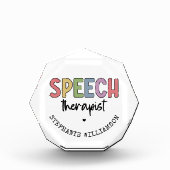 Custom SLP Speech Pathologist Speech Therapist Fotoblock (Vorderseite)