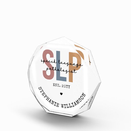 Custom SLP Speech Pathologist Speech Therapist Fotoblock (Rechts)