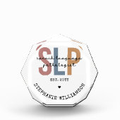 Custom SLP Speech Pathologist Speech Therapist Fotoblock (Vorderseite)