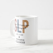 Custom SLP Speech Pathologist Speech Therapist Kaffeetasse (Vorderseite Links)