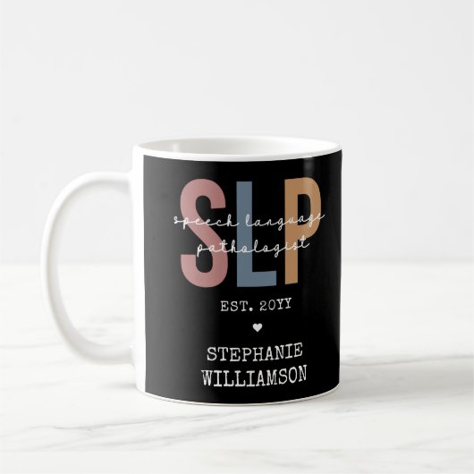 Custom SLP Speech Pathologist Speech Therapist Kaffeetasse (Links)