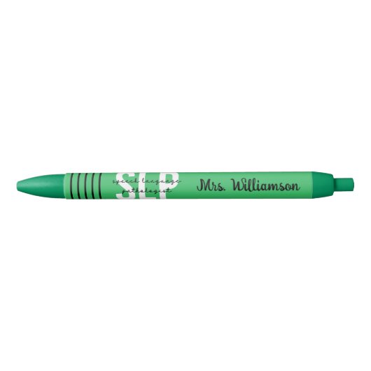 Custom SLP Speech Pathologist Speech Therapist Kugelschreiber (Vorderseite)